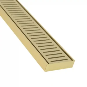 Lauxes Aluminium Matte Yellow Gold Next Generation 26 Floor Grate (MYGNXT26) 100 x 100 x 26mm [Top and Bottom]Per CM